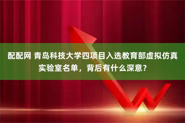 配配网 青岛科技大学四项目入选教育部虚拟仿真实验室名单，背后有什么深意？