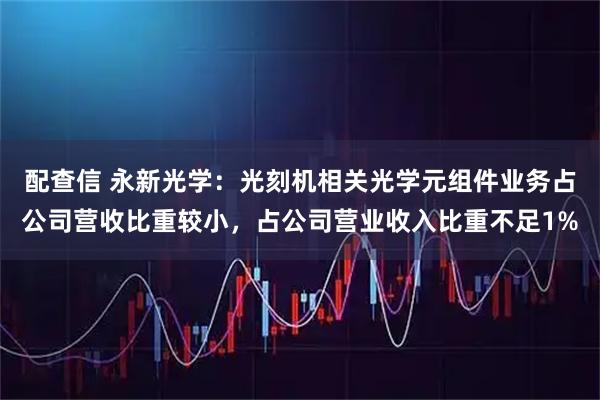 配查信 永新光学：光刻机相关光学元组件业务占公司营收比重较小，占公司营业收入比重不足1%